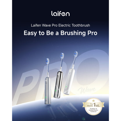 Laifen Wave Pro Transparent Electric Toothbrush - Next-Gen Sonic Power, 66,000 VPM & 60° Deep Cleaning