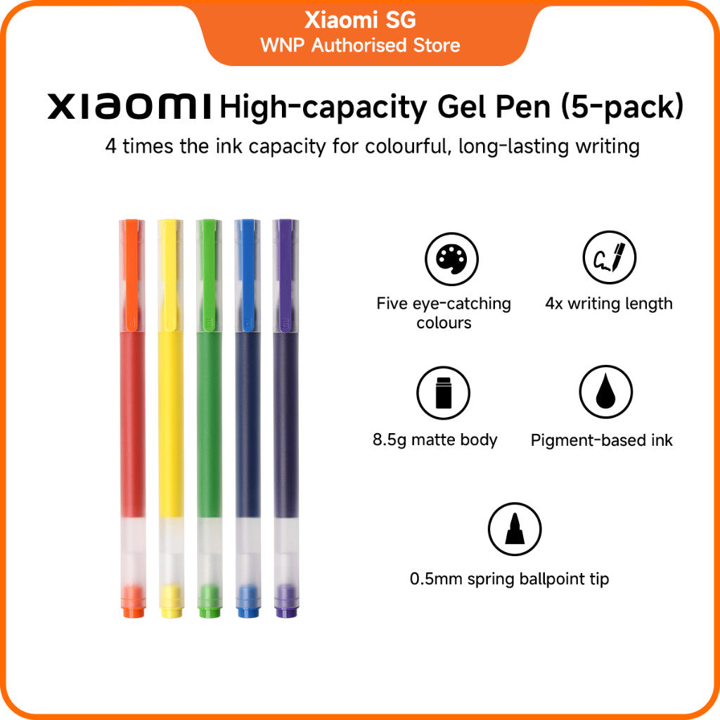Xiaomi High-capacity Gel Pen (5-pack)