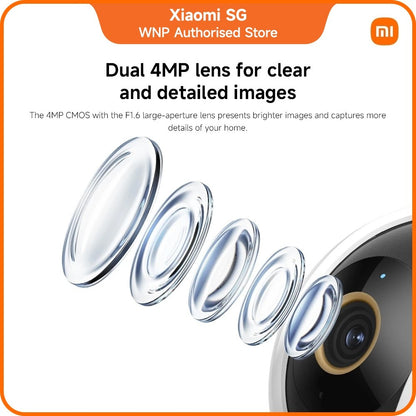 Xiaomi Smart Camera C500 Dual EU Surveillance | 4MP Ultra-HD Resolution | 360° Pan & Tilt | Wi-Fi 6