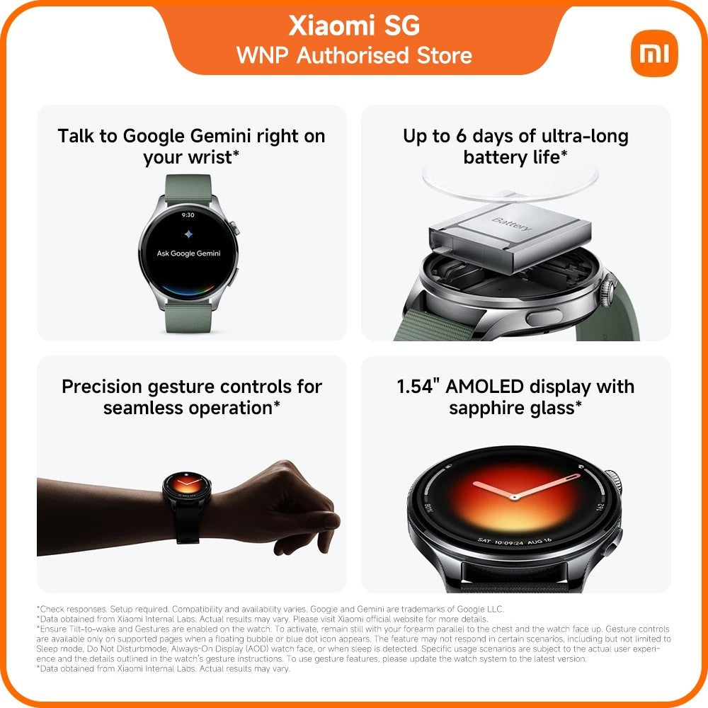 New Xiaomi Watch 5 |Talk to Google Gemini right on your wrist /Up to 6 days of ultra-long battery life