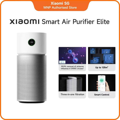 Xiaomi Smart Air Purifier Elite | Large Effective Coverage | Air Quality | Allergens Removal | WiFi App Control