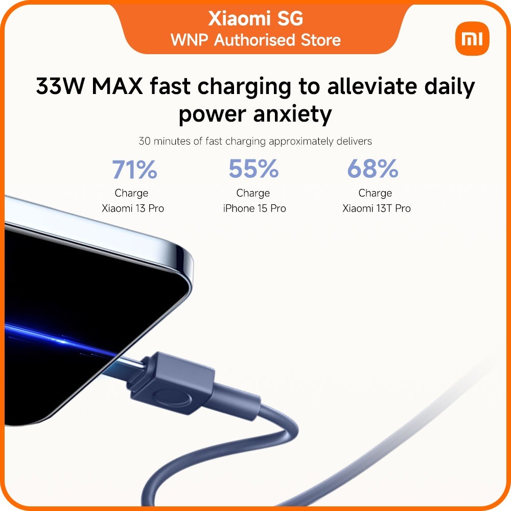 Xiaomi 33W Power Bank 20000mAh (Integrated Cable)