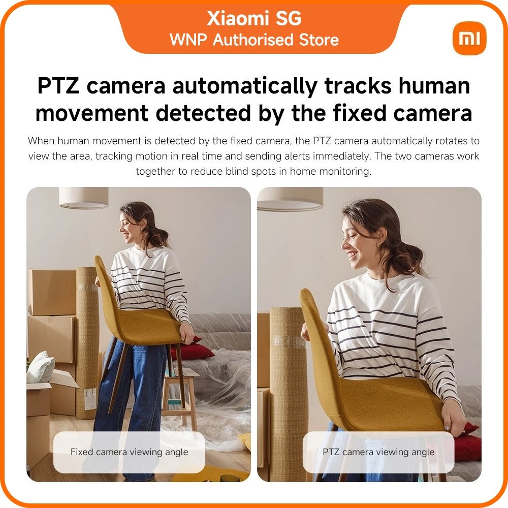 Xiaomi Smart Camera C500 Dual EU Surveillance | 4MP Ultra-HD Resolution | 360° Pan & Tilt | Wi-Fi 6