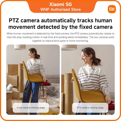 Xiaomi Smart Camera C500 Dual EU Surveillance | 4MP Ultra-HD Resolution | 360° Pan & Tilt | Wi-Fi 6
