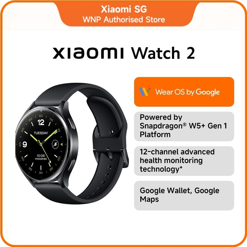 Xiaomi Watch 2 | Wear OS by Google, Supports 160+ sports modes, Snapdragon W5+ Gen 1 wearbale platform