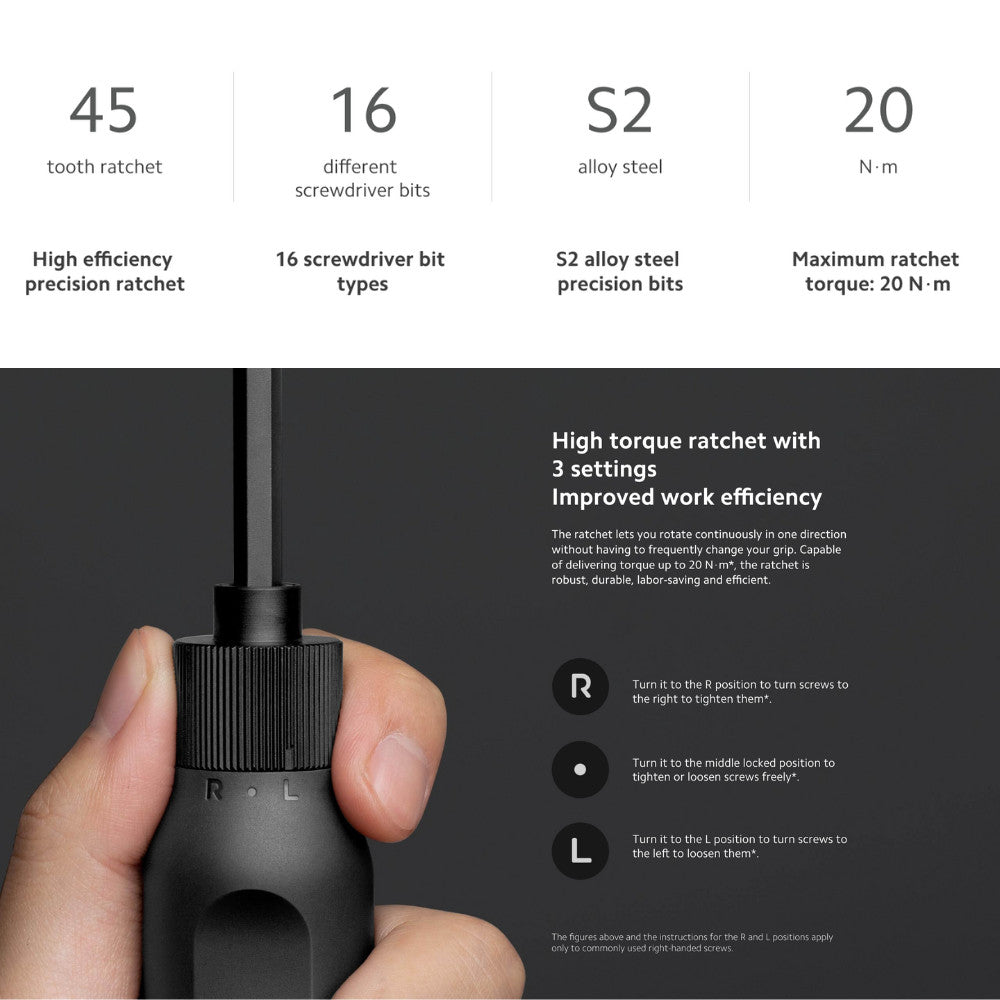 Xiao Mi 16-in-1 Ratchet Screwdriver