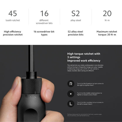 Xiao Mi 16-in-1 Ratchet Screwdriver