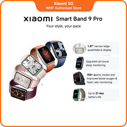 Xiaomi Smart Band 9 Pro | Upgraded all-round sleep monitoring, blood oxygen and heart rate monitoring, 150+ sports modes