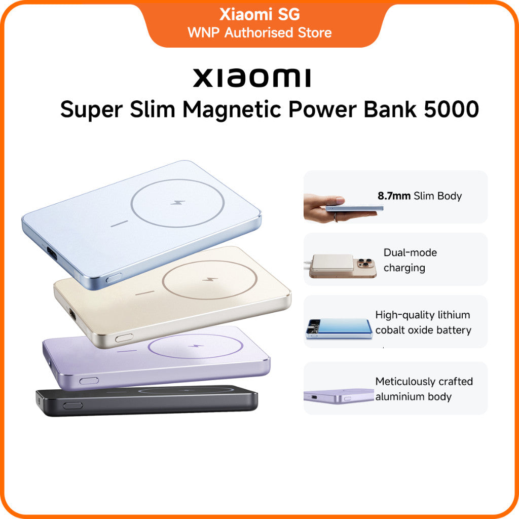 Xiaomi Super Slim Magnetic Power Bank 5000