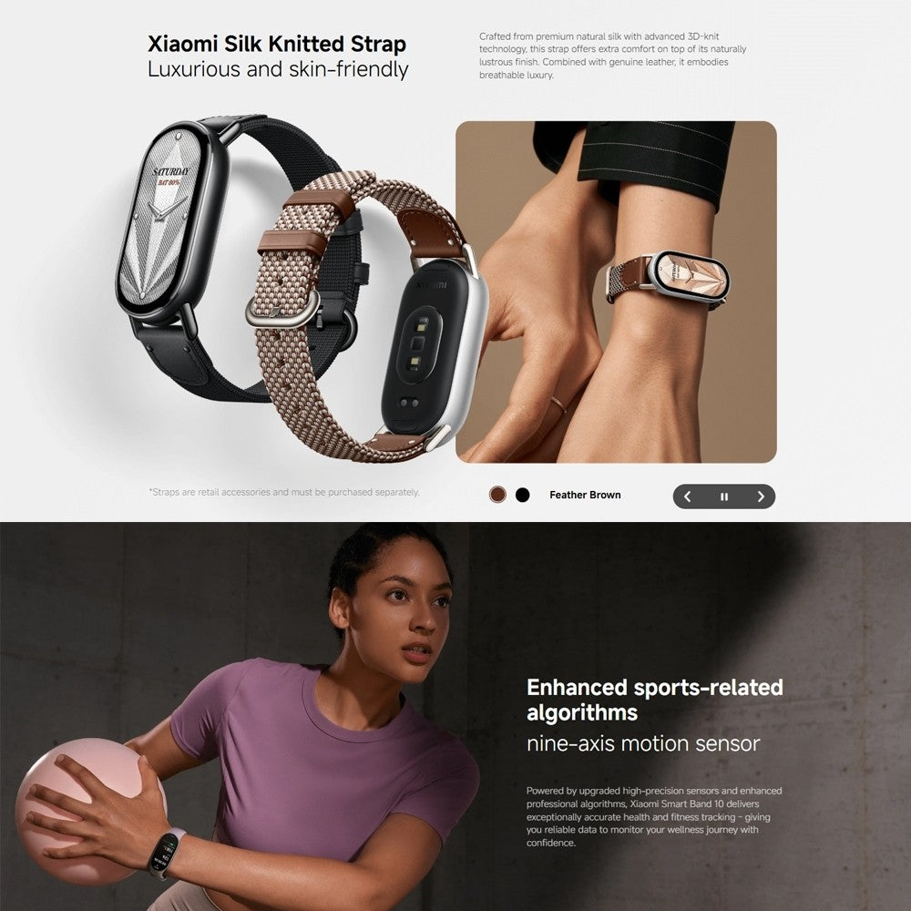 Xiaomi Smart Band 10 | 1.72'' AMOLED display, Enhanced sleep management, Advanced swimming mode