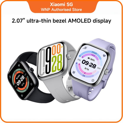 REDMI Watch 5 | ''2.07'' ultra-thin bezel AMOLED display, Up to 24 days long battery life, Supports Bluetooth phone call