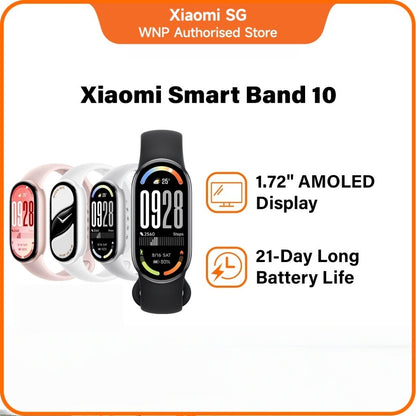 Xiaomi Smart Band 10 | 1.72'' AMOLED display, Enhanced sleep management, Advanced swimming mode