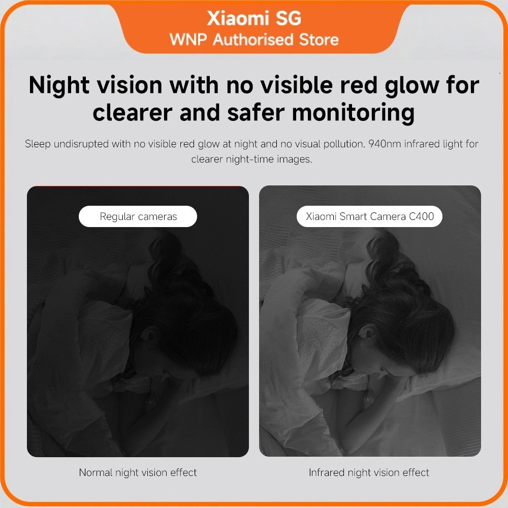 Xiaomi Smart Camera C400 4MP 360° Vision AI Human Detection CCTV IP Camera