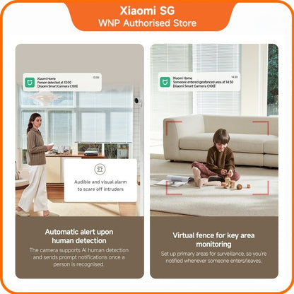 Xiaomi Smart Camera C100 Supports two-way audiocommunication 3MP