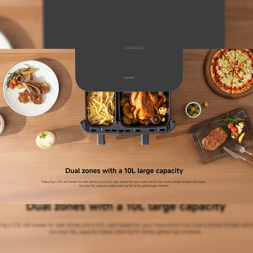 Xiaomi Smart Dual Zone Air Fryer 10L EU 2700W High-Power Rapid Heating Multifunctional APP Preset E