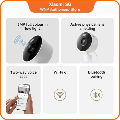 Xiaomi Smart Camera C100 Supports two-way audiocommunication 3MP
