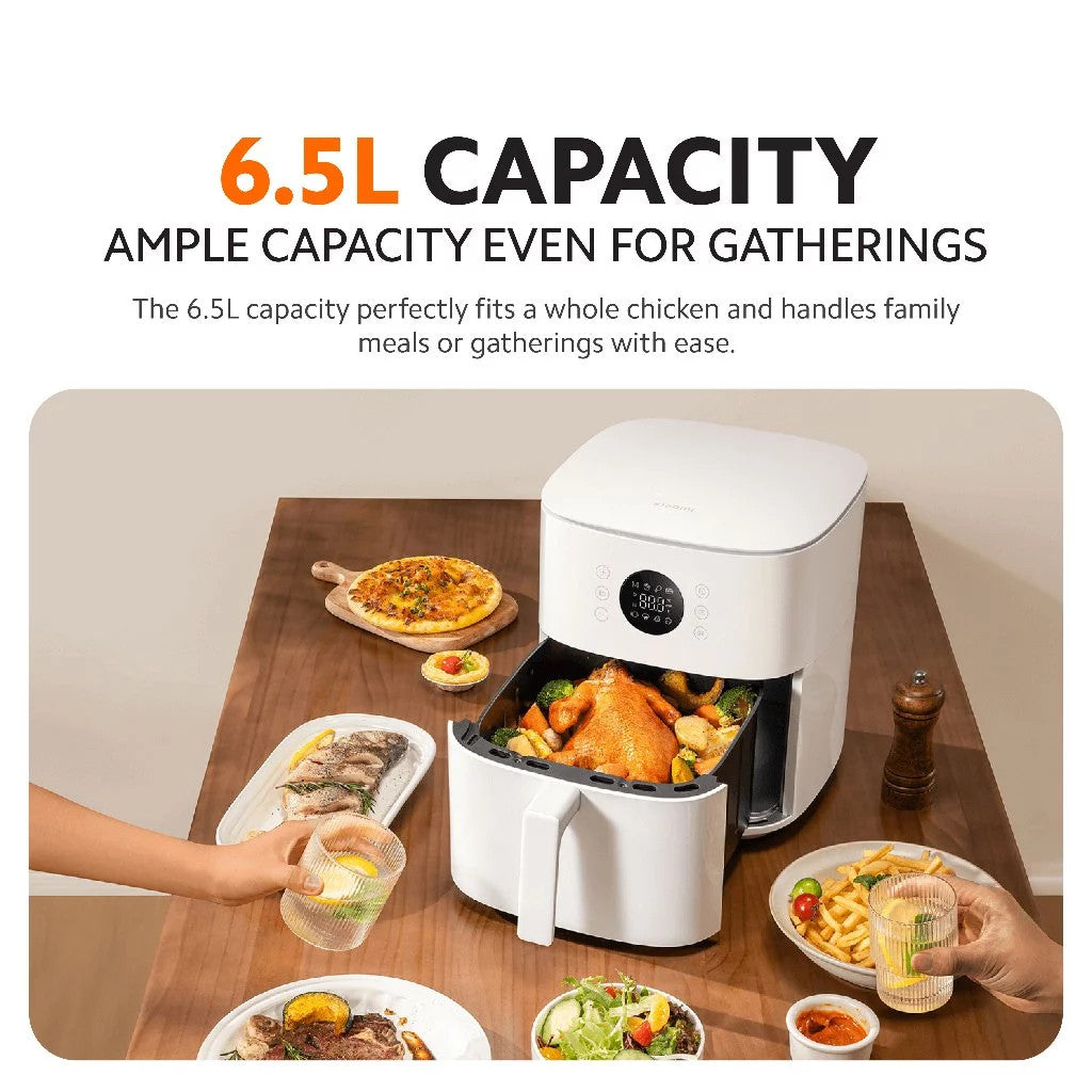 Xiaomi Air Fryer 6.5L 360° Convection Cooking 1700W Rapid Heating Seven Preset Modes Dishwasher-Safe