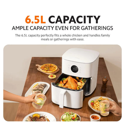 Xiaomi Air Fryer 6.5L 360° Convection Cooking 1700W Rapid Heating Seven Preset Modes Dishwasher-Safe