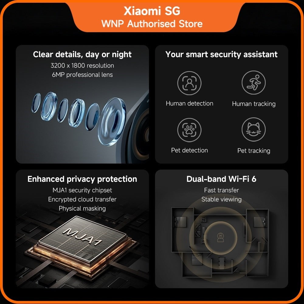 New Xiaomi Smart Camera C500 EU | Two-way voice calls, Bidirectional gimbal movement, Smart connections
