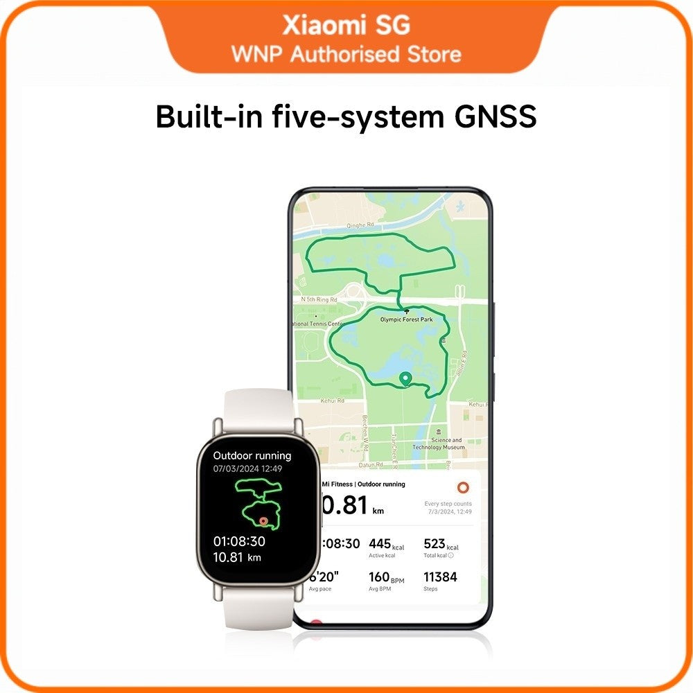 REDMI Watch 5 Lite | 1.96'' AMOLED display, 150+ sport modes, Built-in GNSS, Local warranty