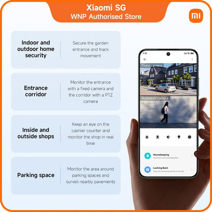 Xiaomi Outdoor Camera CW500 Dual | Dual 4MP lens, IP66 water dust resistant, AI human and vehicle detection