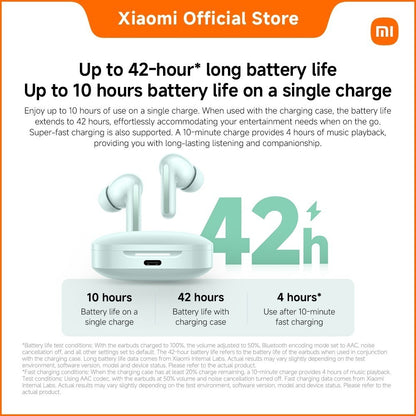 Xiaomi REDMI Buds 6 | Dual-driver acoustic design, Up to 49dB active noise cancellation