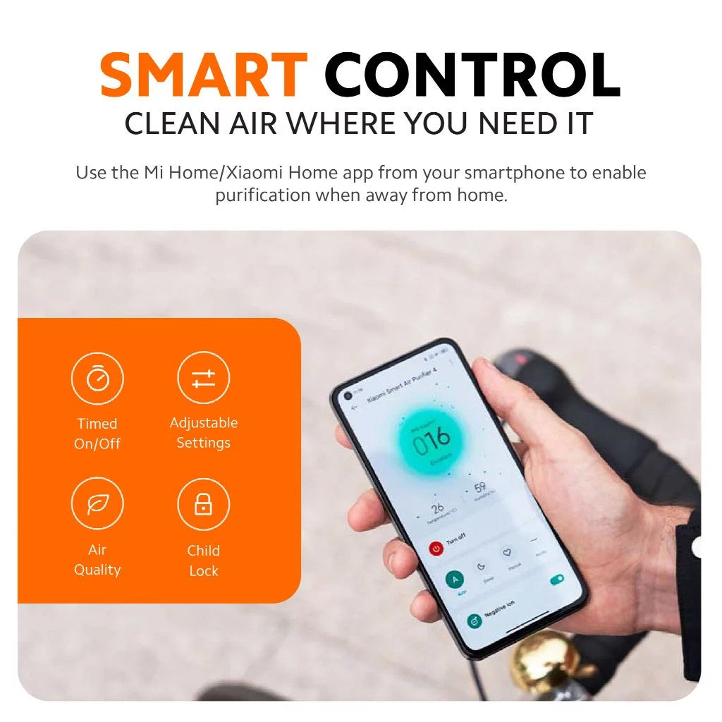 Xiaomi Smart Air Purifier 4 Compact UE 3-in-1 Filter Smart control Real-time Air Quality Monitoring