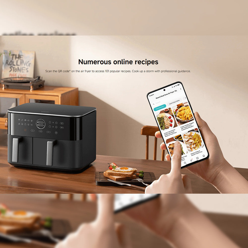 Xiaomi Smart Dual Zone Air Fryer 10L EU 2700W High-Power Rapid Heating Multifunctional APP Preset E