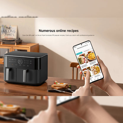 Xiaomi Smart Dual Zone Air Fryer 10L EU 2700W High-Power Rapid Heating Multifunctional APP Preset E