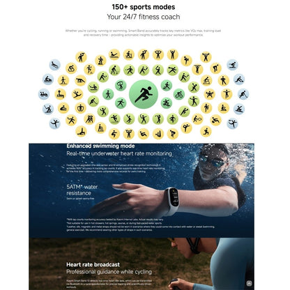 Xiaomi Smart Band 10 | 1.72'' AMOLED display, Enhanced sleep management, Advanced swimming mode
