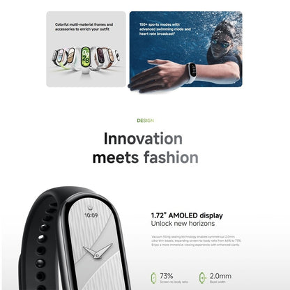 Xiaomi Smart Band 10 | 1.72'' AMOLED display, Enhanced sleep management, Advanced swimming mode