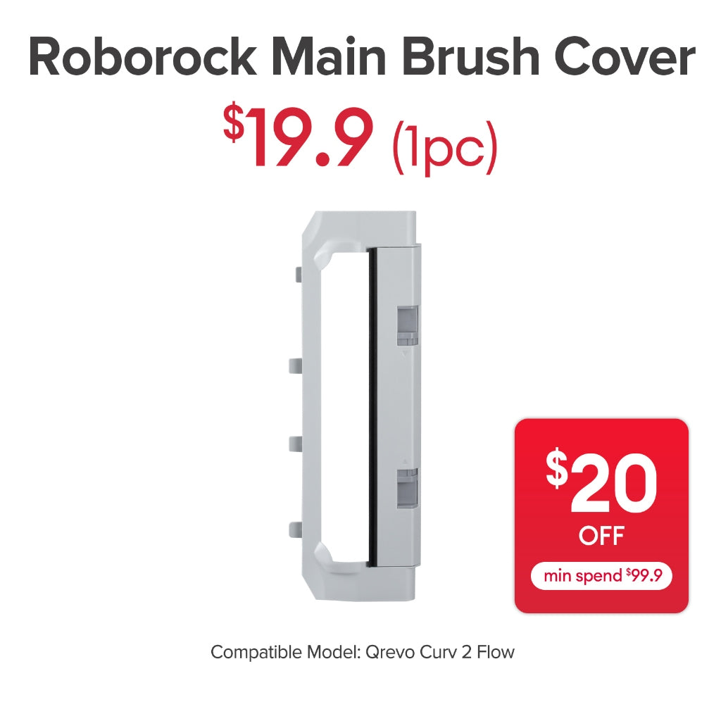 Main Brush Cover for Roborock Qrevo Curv 2 Flow