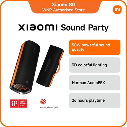 Xiaomi Sound Party | 50W sound quality, Harman AudioEFX, TWS mode, 26 hours playtime, Supports PD fast charging