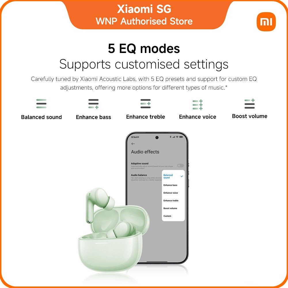 REDMI Buds 8 | 50dB deep ANC, 44 hours battery life, Hi-Res Audio wireless, Dual-device connection, TWS