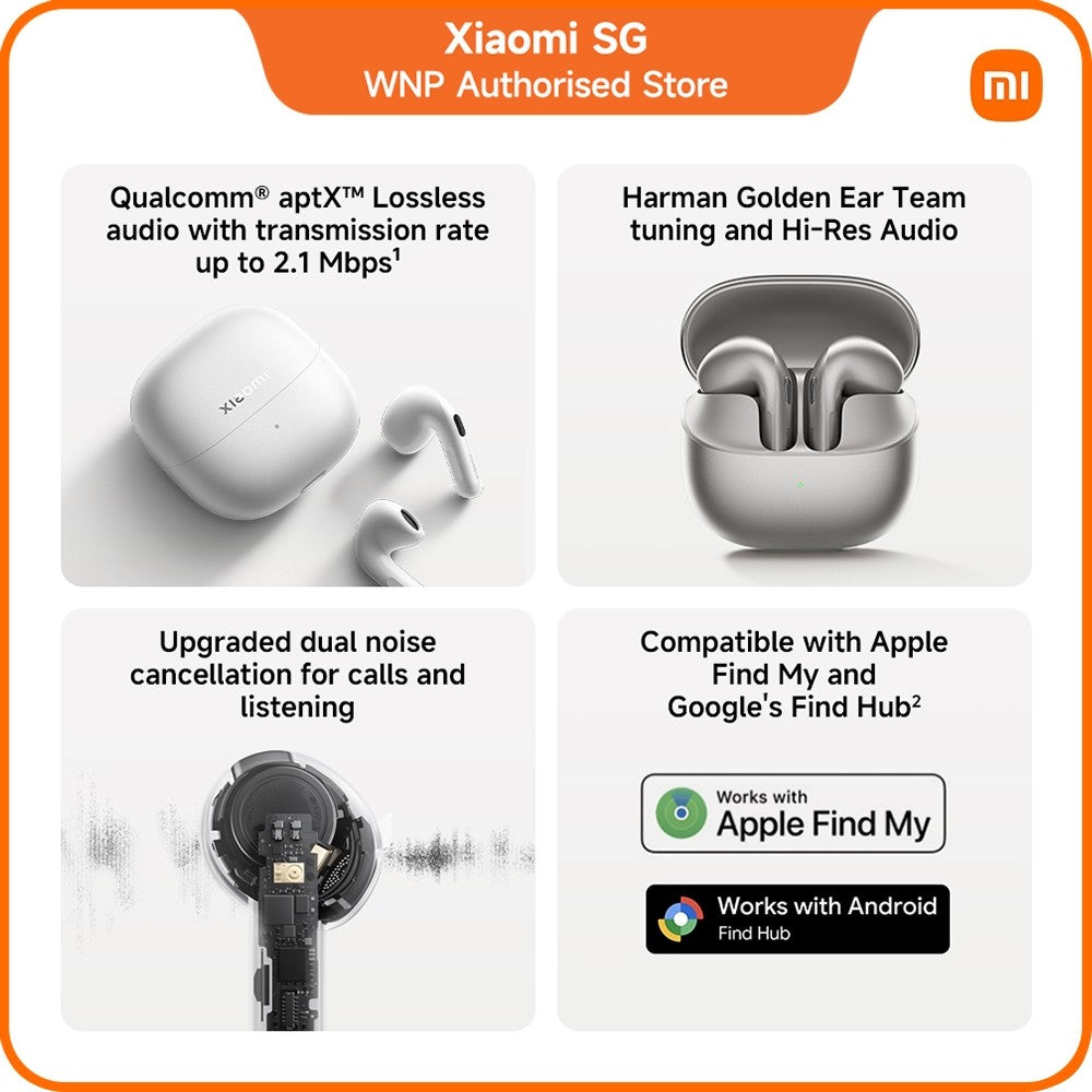 Xiaomi Buds 6 | Up to 49dB active noise cancellation,simultaneous interpretation, real-time voice reporting