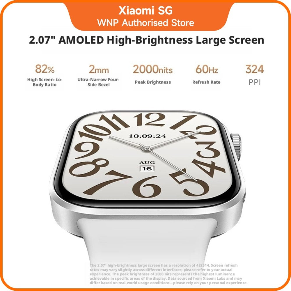 Redmi Watch 6 | 2.07" crystal-clear AMOLED display，Dual L1 5-system GNSS for enhanced positioning accuracy