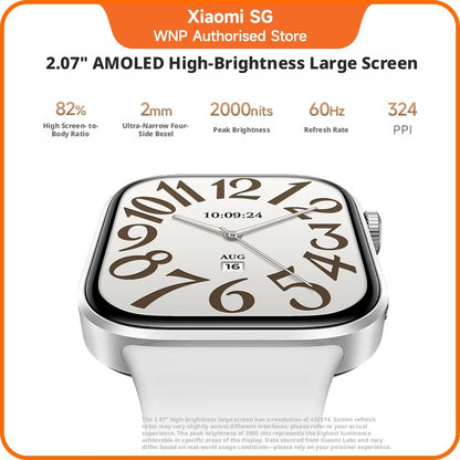 Redmi Watch 6 | 2.07" crystal-clear AMOLED display，Dual L1 5-system GNSS for enhanced positioning accuracy