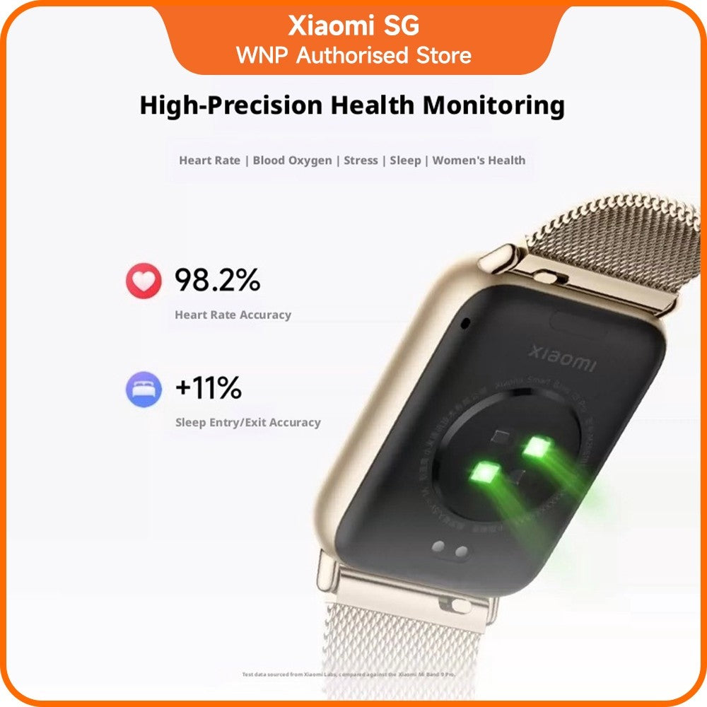 Xiaomi Smart Band 10 pro | 9.7mm ultra-slim body with a 1.74" AMOLED display，Sleep HRV monitoring and health management