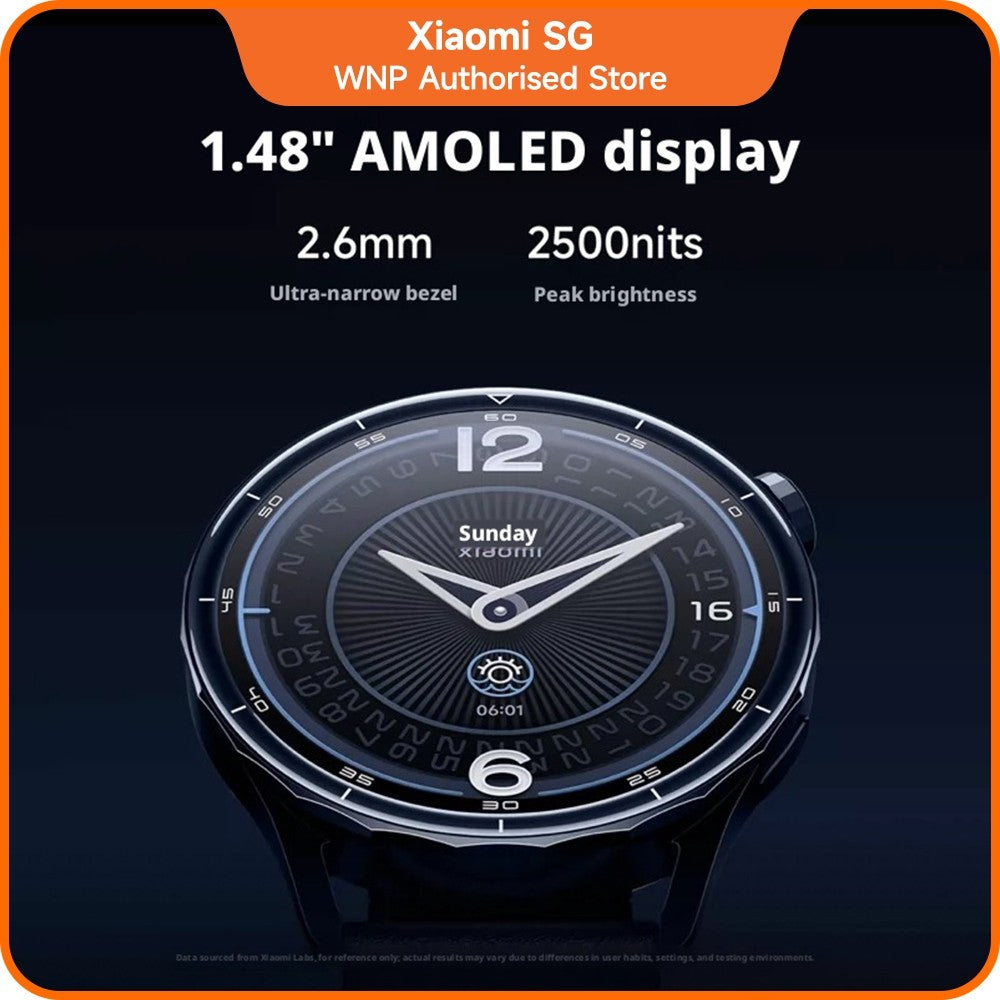 Xiaomi Watch S5 | 1.48"AMOLED display with ultra-narrow bezels,hyperOS 3,Up to 21 days of ultra-long battery life