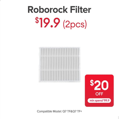 Filter for Roborock Q7 TF&Q7 TF+
