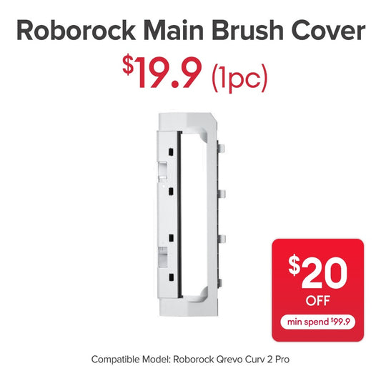 Main Brush Cover for Roborock Qrevo Curv 2 Pro