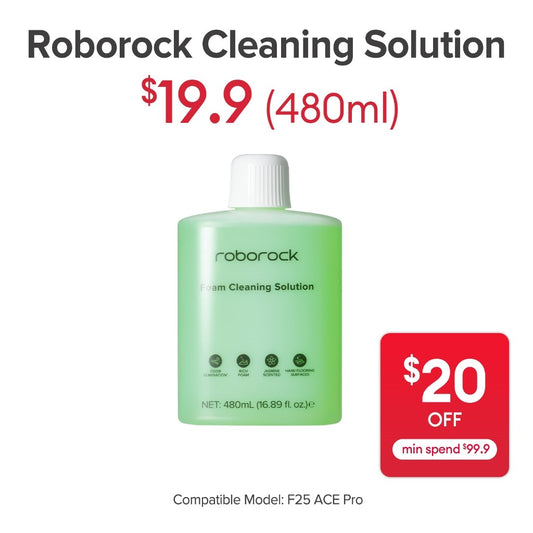 Roborock Floor Cleaning Detergent For Roborock We&Dry Vacuum F25 ACE Pro Only