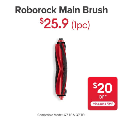 Main Brush for Roborock Q7 TF, Q7 TF+