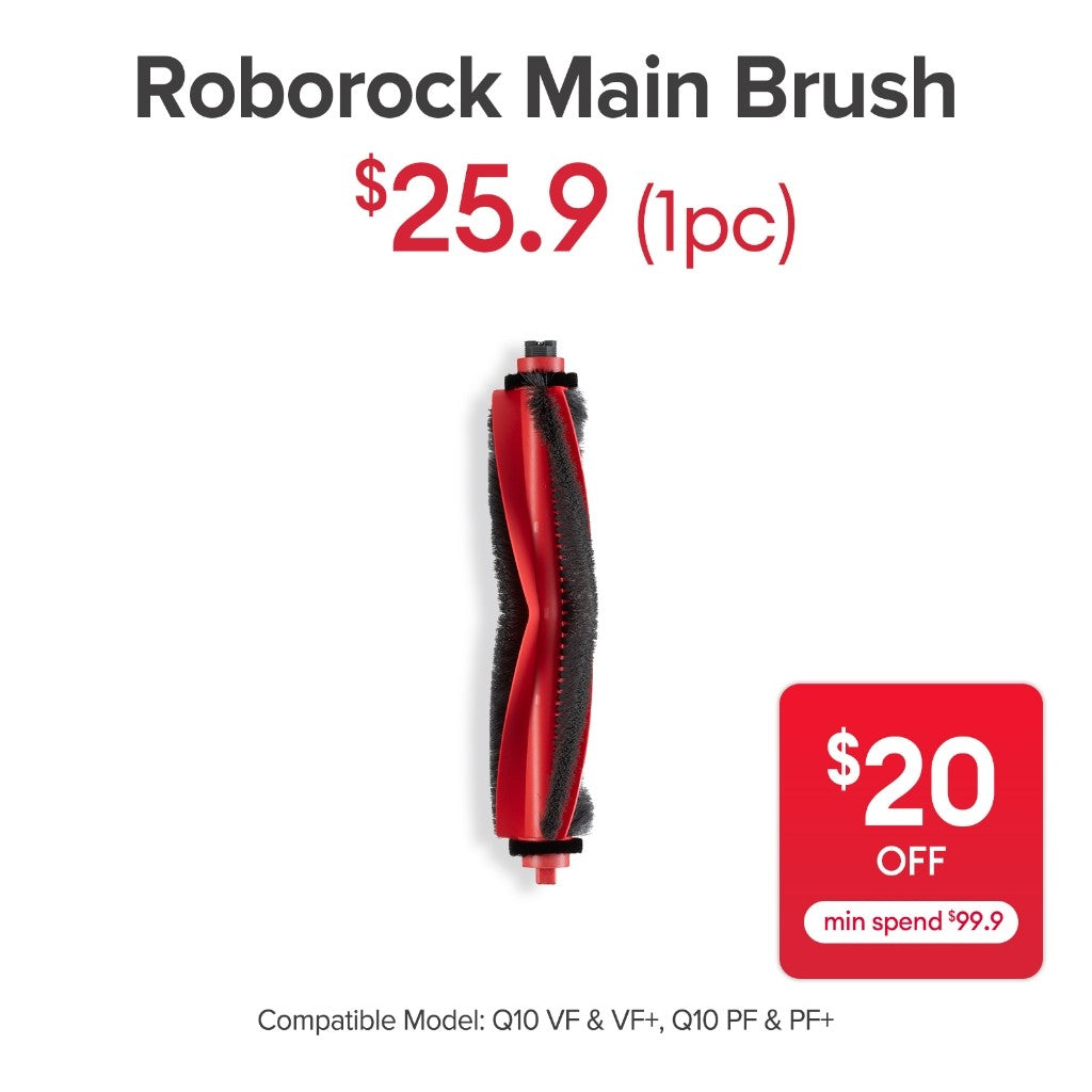 Main Brush for Roborock Q10 VF, Q10 VF+, Q10 PF, Q10 PF+