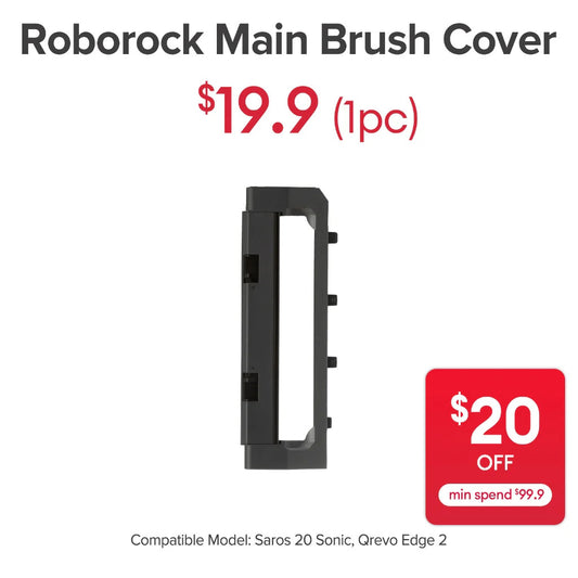 Main Brush Cover for Roborock Saros 20 Sonic, Qrevo Edge 2
