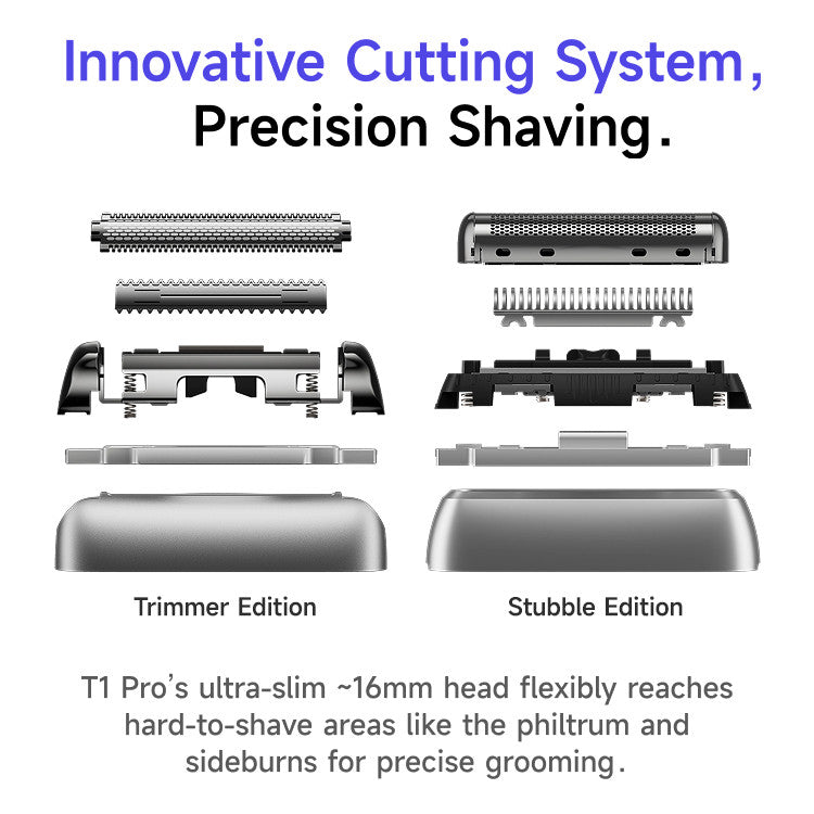 Laifen T1 Pro Electric Shaver | Stubble Edition / Trimmer Edition for Men - Rechargeable Wet & Dry Electric Razor