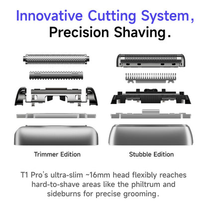 Laifen T1 Pro Electric Shaver | Stubble Edition / Trimmer Edition for Men - Rechargeable Wet & Dry Electric Razor