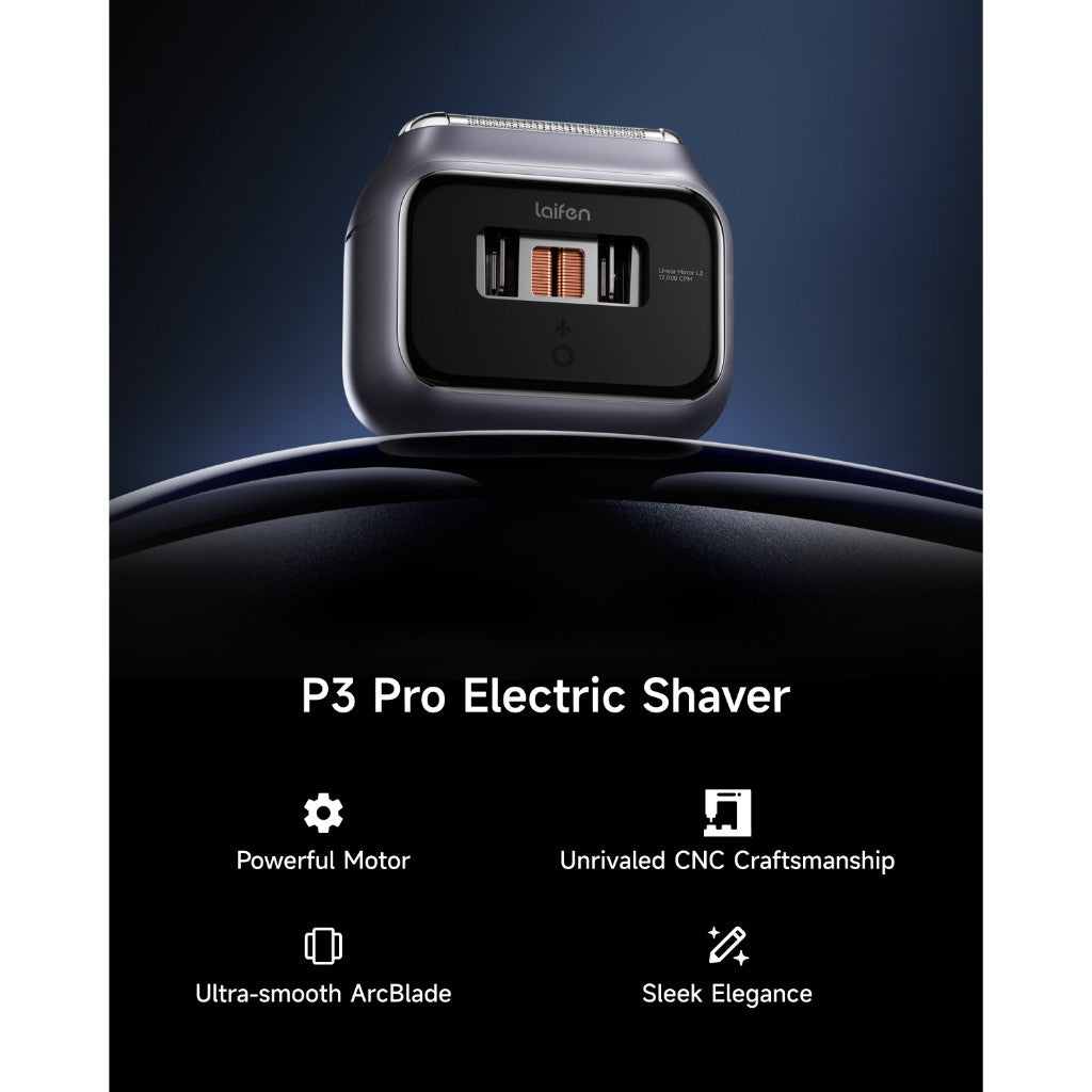 Laifen P3 Pro Electric Shaver for Men - Rechargeable Wet & Dry Electric Razor for all beards