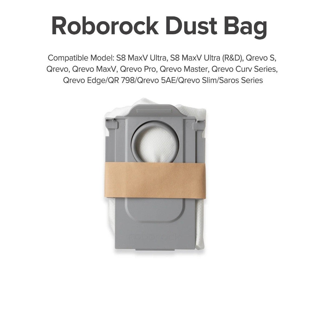 Dust Bag for Roborock S8 MaxV Ultra/Qrevo Series/Saros Series/Qrevo Curv Series/Qrevo Edge/Qrevo Edge 2