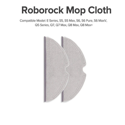 Mop Cloth for Roborock E Series, S5, S5 Max, S6, S6 Pure, S6 MaxV, Q5 Series, Q7, Q7 Max, Q8 Max, Q8 Max+